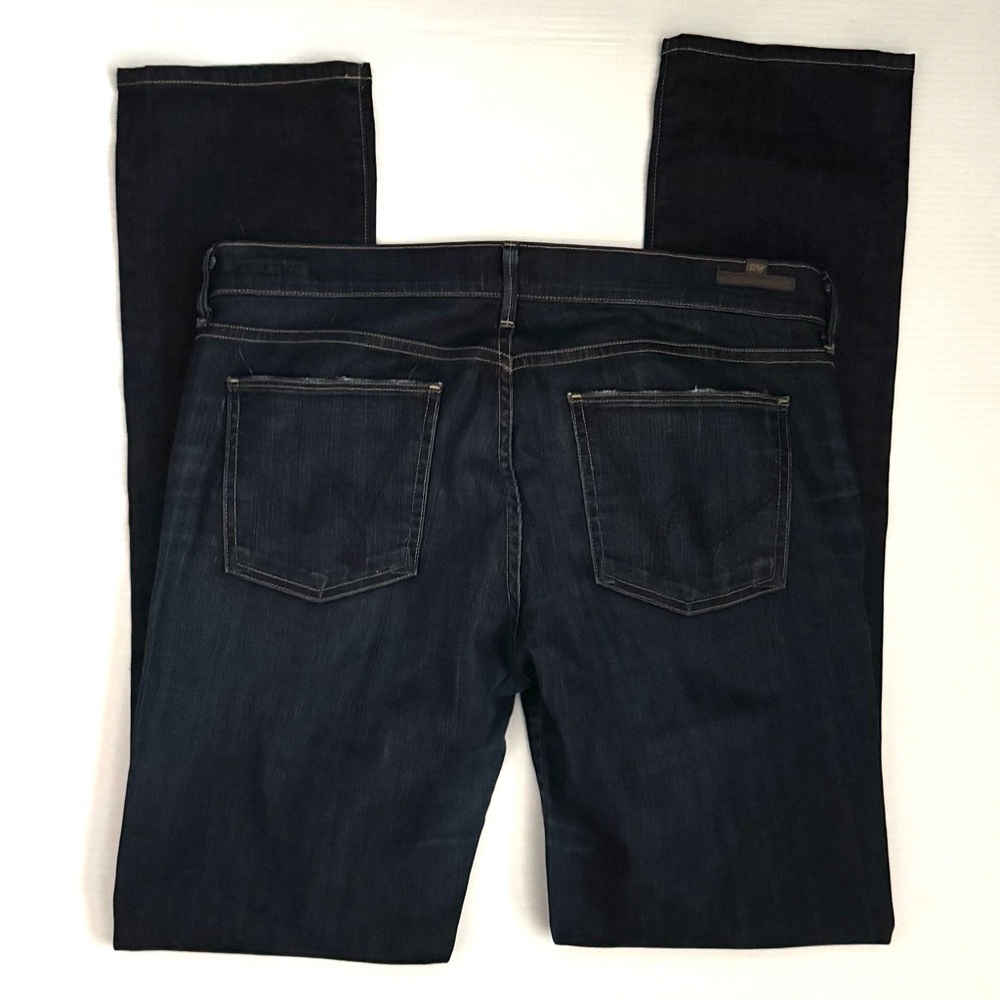 Citizens of Humanity Ava Low Rise Straight Leg Dark Wash Jeans Size 32 - Picture 3 of 9